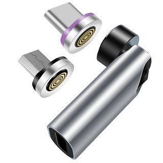 Đầu Chuyển Đổi Dữ Liệu micro usb type c Góc Xoay 540 Độ Có Nam Châm zuoo connec