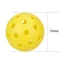 IAPPORTUNIA Quần vợt dành cho người cao tuổi, Phát sáng trong bóng tối 74MM 40 lỗ Quả cầu dạ quang, Cuộc thi bóng PE nhiều màu đàn hồi sáng tạo