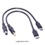 Niki Đáng Tin cậy Loại C sang DC5 5x2 5mm DC5 5x2 1mm Nam Cáp nguồn đáng tin cậy Dây sạc cho máy tính bảng Điện thoại 20cm 7 87inch