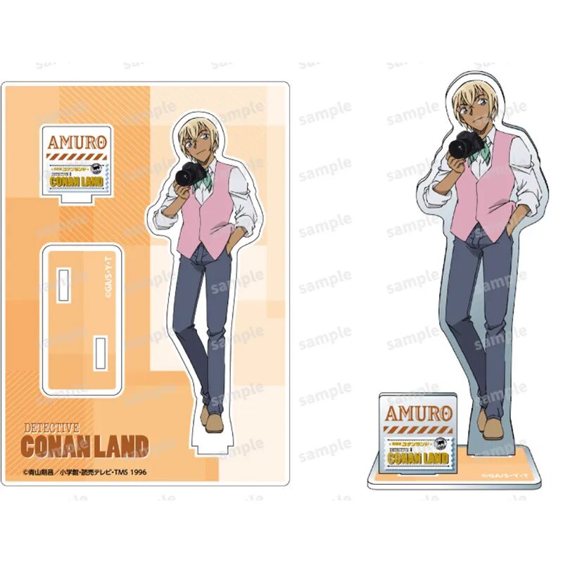 Mô hình Standee Hot Anime Detective Conan Figures Haibara Ai Amuro Shuichi Akai Phụ kiện trang trí để bàn góc học tập