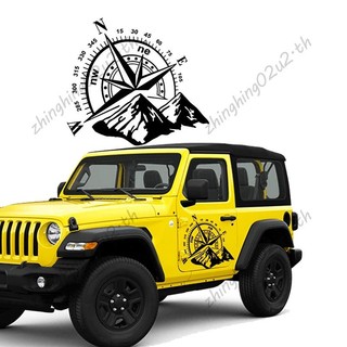1 Chiếc Xe Địa Hình SUV Bên Thân Miếng Dán La Bàn Núi Đề Can Miếng Dán Cho SUV Địa Hình Jeep Chống Thấm Nước ford
