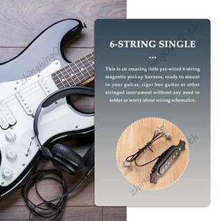 Pre-Wired 6 Dây Đơn Cuộn Dây Có Âm Lượng & Âm Thanh Nồi Cho Hộp Điện Guitar Hộp Điện Đàn Guitar