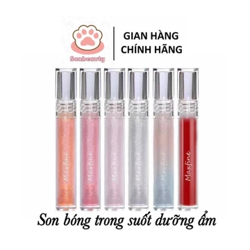 Son bóng Max fine trong suốt dạng nước màu nhũ