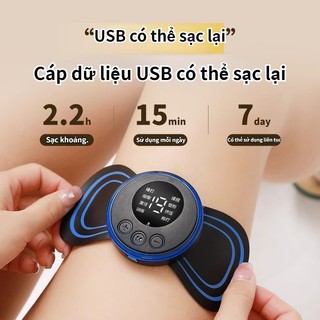 Miếng Dán massage EMS mini Đa Năng Cho Vai Cổ Eo Chân Và Cổ