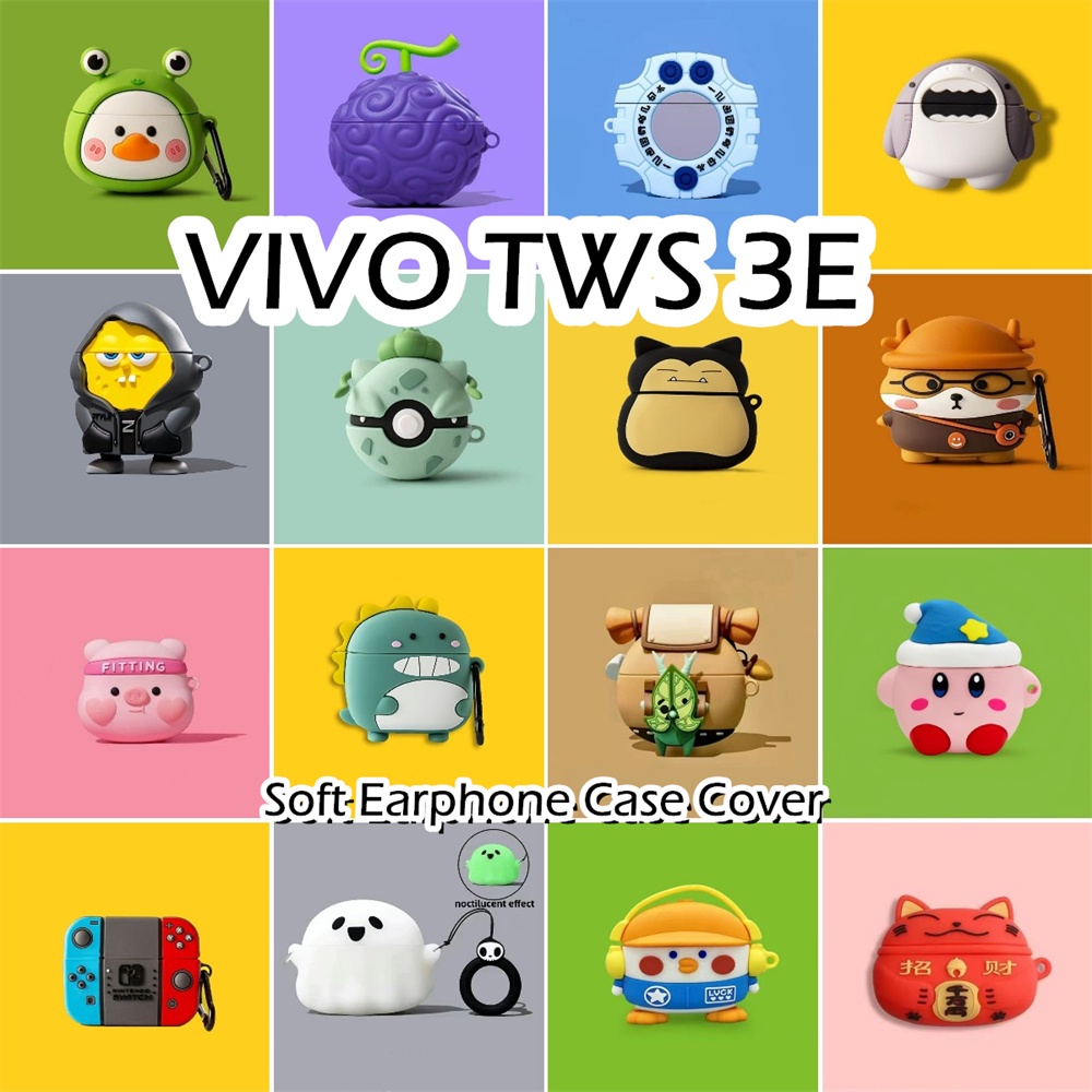 VIVO [Ngôi sao tương lai] Dành cho VIVOTWS 3E Vỏ tai nghe silicon mềm dòng hoạt hình hợp thời trang NO.1