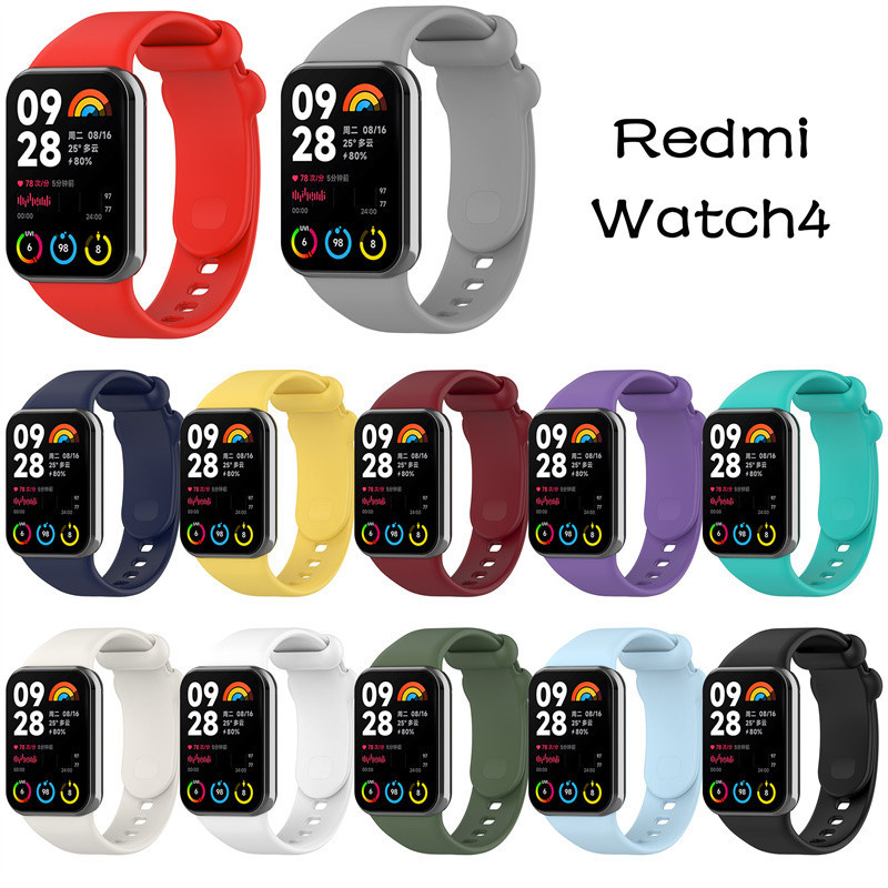 Xiaomi Smart Band 8 9 Pro Redmi Watch 4 dây đeo thay thế thể thao silicone mềm, nhiều màu, vòng tay cổ tay