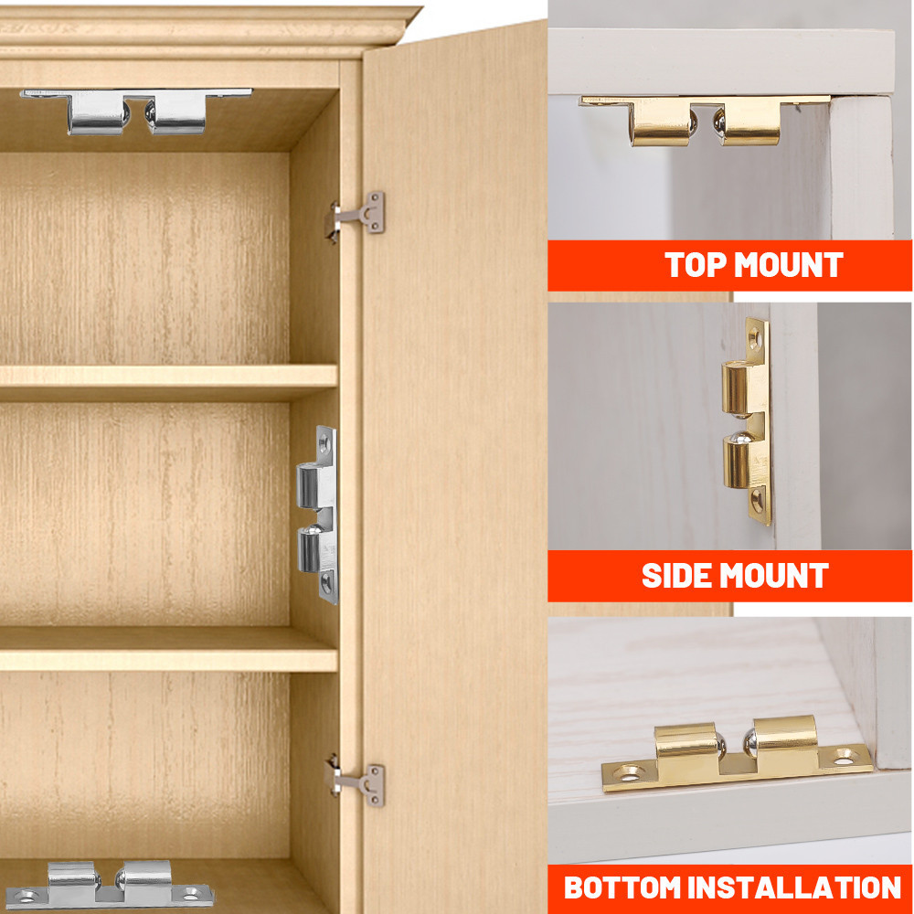 Chốt Lò Xo Tự Khóa Cửa Tủ Bằng Đồng 40 / 50 / 60mm Tiện Dụng