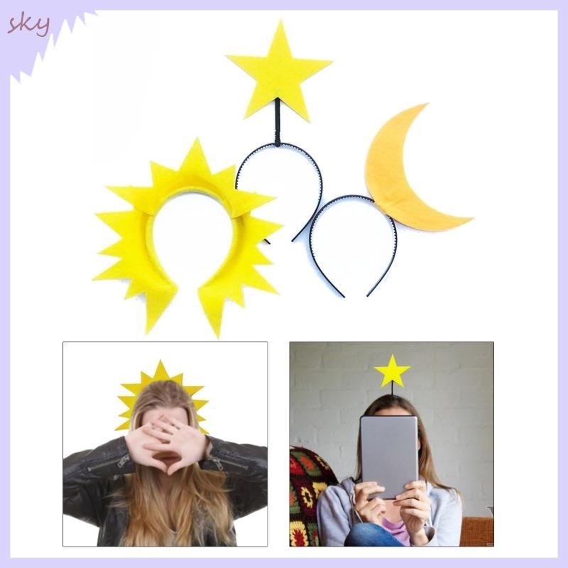 Bầu Trời Sáng Tạo Ngôi Sao Băng Đô Quấn Tóc Cho Photo Studio Halloween Đạo Cụ Bắt Mắt Cho Tiệc Phục Sinh Đeo Hàng Ngày Mũ Đội Đầu