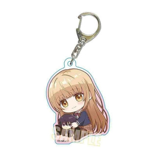 Móc khóa Thiên sứ nhà bên ver Ngồi ôm đồ quà tặng chibi mica anime xinh xắn arcylic dễ thương