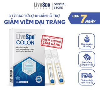 Men vi sinh chứa Bào tử lợi khuẩn dùg cho Viêm Đại Tràng, Tiêu chảy, Táo bón - LiveSpo Colon(10 ống)