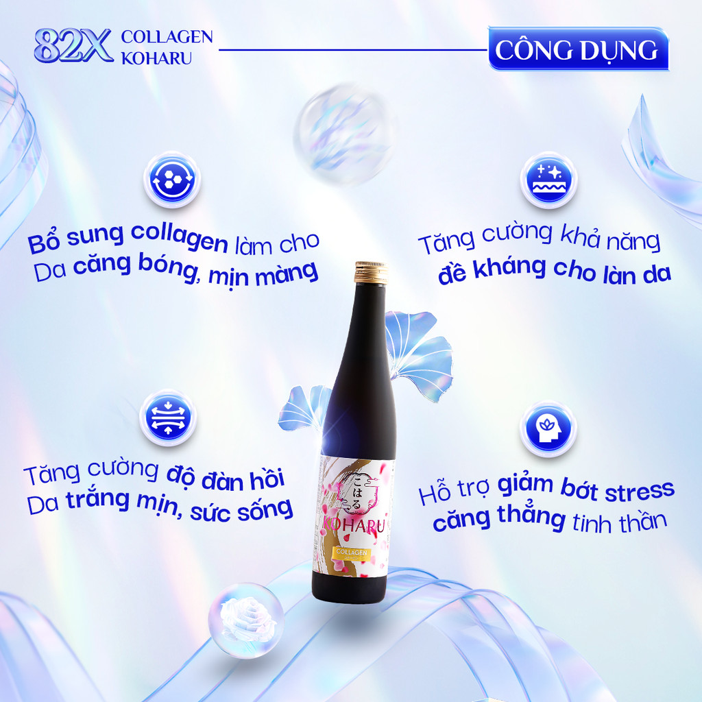 Ảnh Liệu Trình 2 Chai Nước Uống 82X Gồm Placenta Sakura & Collagen Koharu Làm Đẹp Da 500ml/chai 1