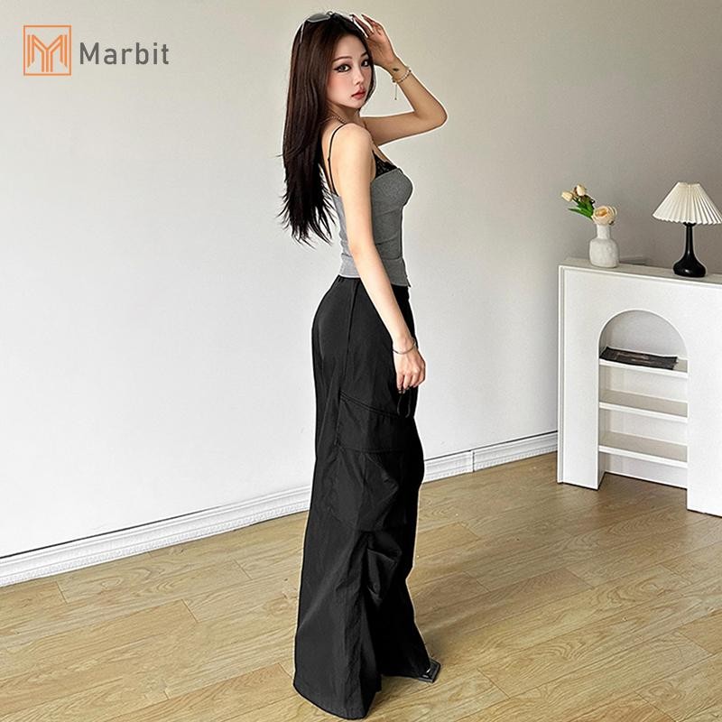 Marbit Mùa Hè Nữ Đường Phố Thời Trang Ren Chắp Vá Ngực Không Tay Skinny Camisole Mới
