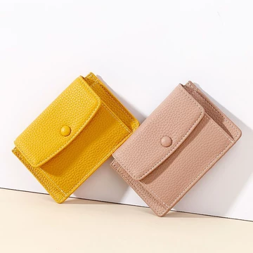 Women's Korean-Style PU Leather Card Holder – Mini