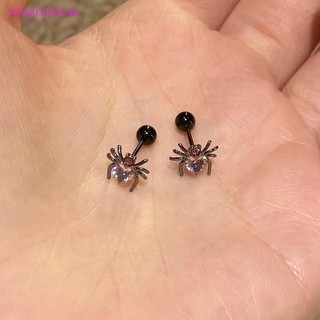1 Đôi Khuyên Tai Hình Nhện / Trái Tim Đính Đá zircon Thời Trang Cho Nữ vn