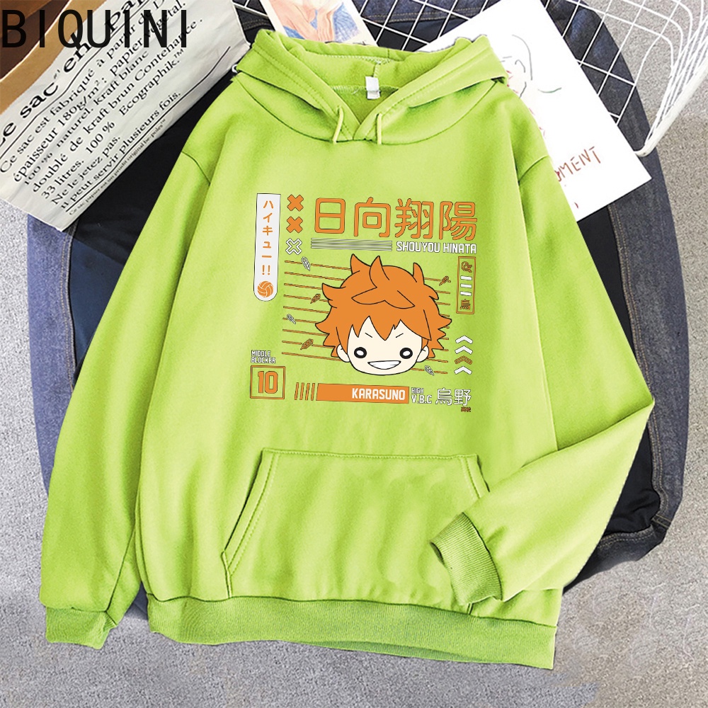 Fly high Let 'S hinata Áo hoodie In Hình haikyuu anime Thời Trang Mùa Đông Cỡ Lớn Dành Cho Nam Nữ