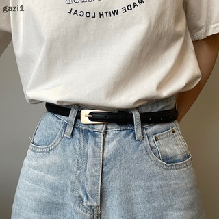 [gazi1] Thắt Lưng Nữ Vintage Da Đơn Giản Khóa Kim Loại Thắt Lưng Bé Gái Váy Jean Quần Thắt Lưng Cho Nữ Nhẹ Dây Boutique