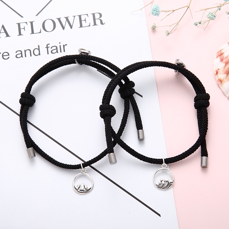Set 2 Vòng Tay Dạ Quang Có Thể Điều Chỉnh Thời Trang Cho Cặp Đôi