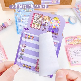 MEOWU Giấy Note Ghi Chú Nhiều Hình Dễ Thương Phong Cách Cổ Điển Hàn Quốc
