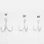 Set 10 Lưỡi Câu Cá Bằng Thép carbon Màu Bạc 1 # 2 # 4 #