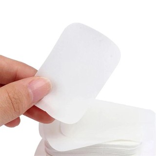 AFTEROF 20 / 50 / 60 / 80 / 100 Chiếc Giấy Xà Phòng, Bọt Tắm Sạch Rửa Tay Lát, Du Lịch Ngoài Trời Thơm Xà Phòng Di Động Viên