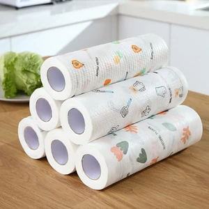 Giá sỉ - Cuộn 40-70-130-165 Khăn Giấy Vải Lau Đa Năng, Lau Bếp, Lau Chén Bát - Có Thể Tái Sử Dụng - Siêu Thấm Hút - FETA