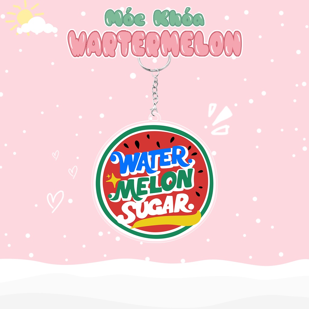 Móc khóa dưa hấu K-Drama Sparkling Watermelon đáng yêu dễ thương