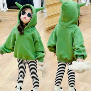 K18-[tomnaukids] Áo khoác Hoodie dấu quần bé gái siêu cưng  (FORM TO KHÔNG TĂNG SIZE) - Size 10-35Kg