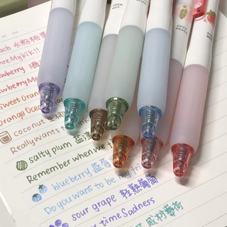 Set bút bi gel,bút gel màu ngòi 0.5mm nhanh khô trái cây nhiều màu Juicyee