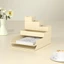 Hộp lưu trữ trang điểm FAVORITEGOODS, Hộp lưu trữ ngăn kéo tích hợp PET, Hộp sắp xếp chia ngăn chống bụi đa chức năng Mỹ phẩm