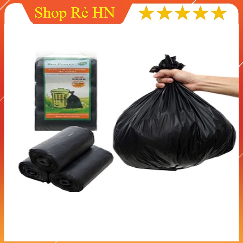 (combo 3 cuộn) Túi rác tự phân huỷ-Bao rác đen kích thước lớn 55x65cm ...