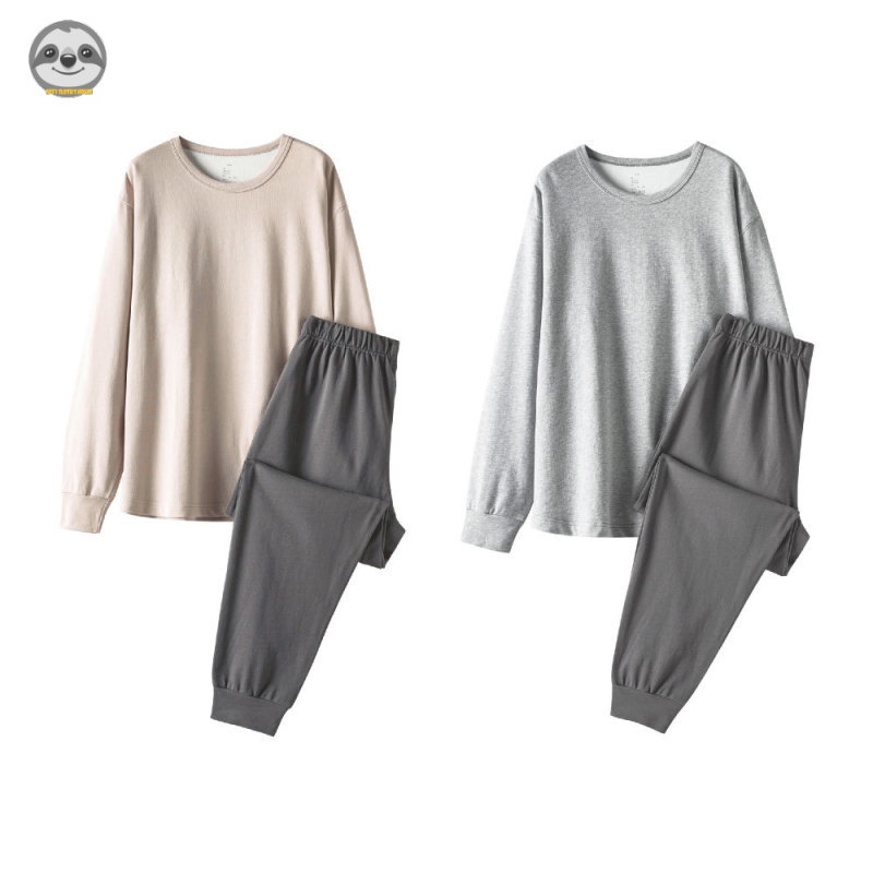 Phong Cách Nhật Bản muji style / Áo sweatshirt cotton Nguyên Chất Dáng Dài / Bộ Đồ Thể Thao Ngoài Trời / Mềm Mại Thân Thiện Với Làn Da