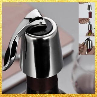 Nút chai NOOKSTORY thép không gỉ, có dấu silicon, bộ bảo quản tái sử dụng, giữ rượu tươi
