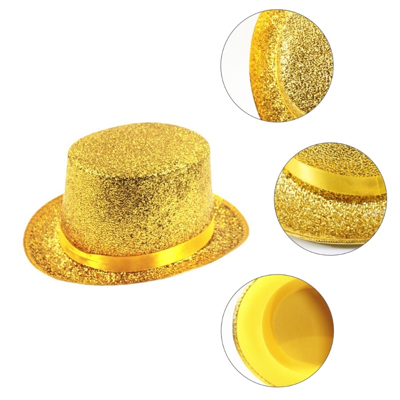 HIk Blingbling Fedora Long Lanh Pháp Sư Mũ Victoria Tuổi Nam Nữ Đạo Cụ Ảnh