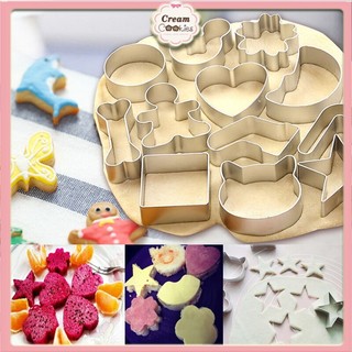 Khuôn Cutter Nhấn Bánh Quy Khuôn Bánh Cookies Tạo Hình Khuôn Làm Bánh Quy Chất Liệu Nhôm Nhiều Hình Dáng Đẹp Mắt