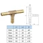 JUIC 3 Cách, Đồng thau 1 / 4 "5 / 16" 3 / 8 "1 / 2" 5 / 8 "Barb Splicer Lắp, Phụ kiện ống thép gai 6mm 8mm 10mm 12mm 16mm Đầu nối ống thép gai hình chữ T Lắp khí nước