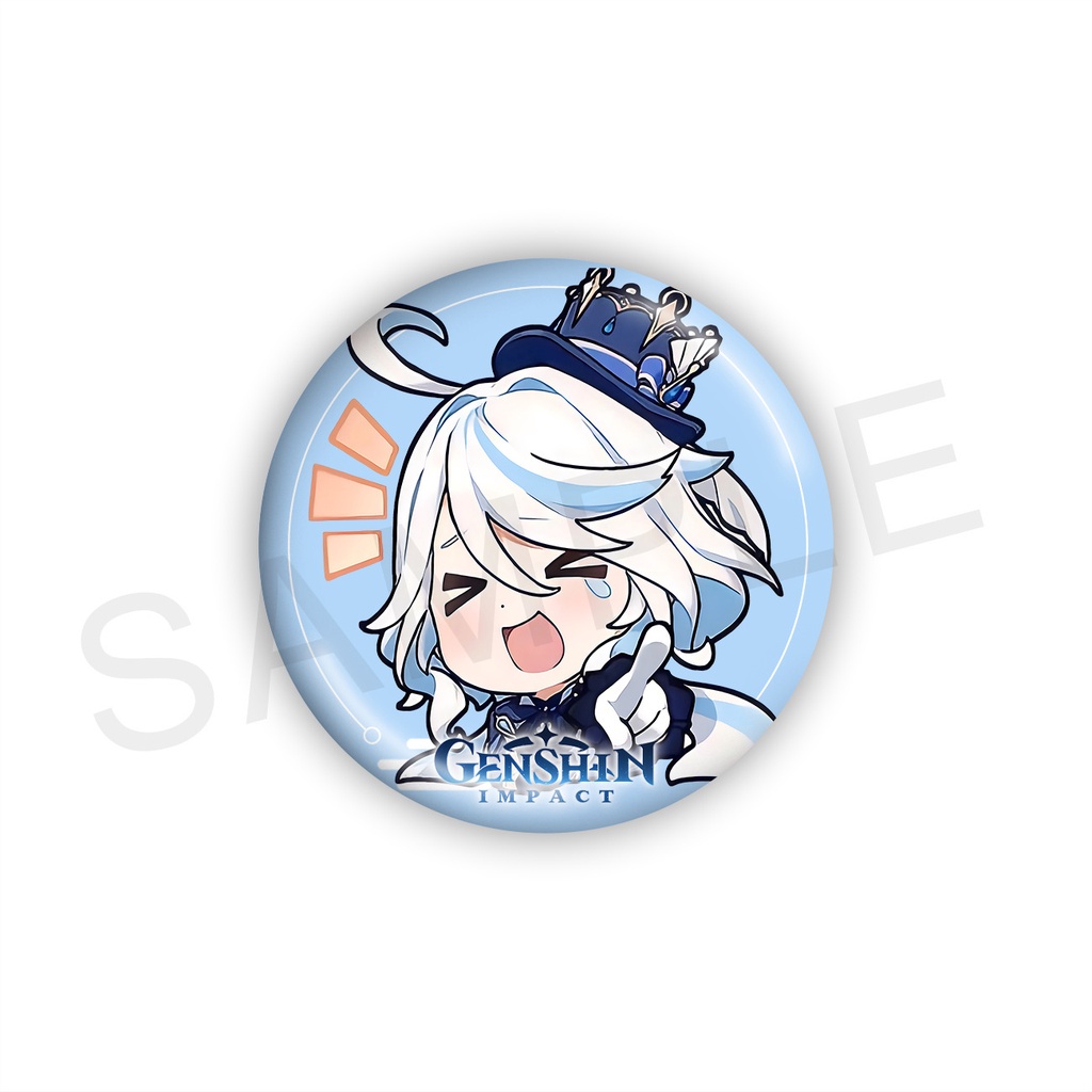 HK1 Genshin Tác Động Furina Huy Hiệu Anime Chân Hoạt Hình Focalors Fontaine Tròn Thổ Cẩm Túi Mặt Dây Chuyền Bộ Sưu Tập Quà Tặng Cho Trẻ Em