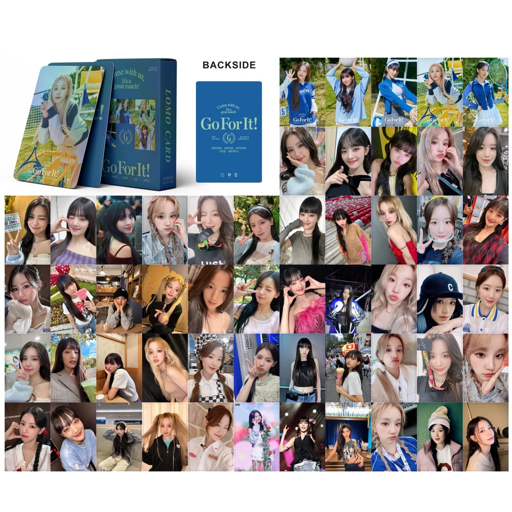 5055pcs (G)IDLE Hologram Laser LOMO cards 2024 Season's Greetings