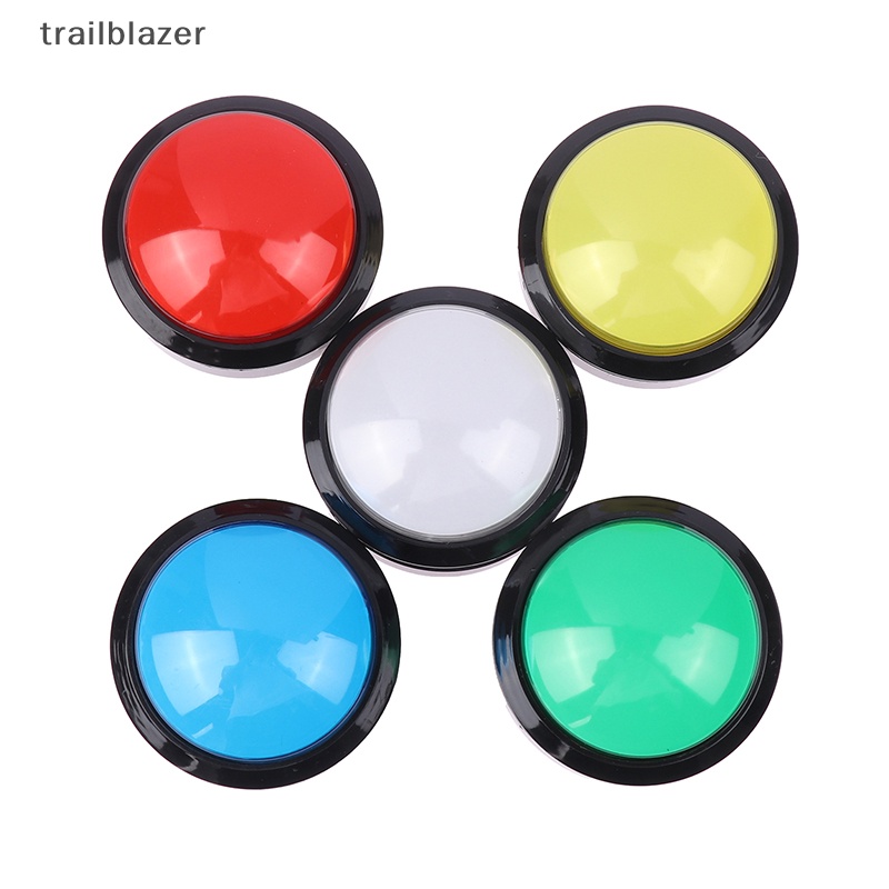 1 Nút Nhấn Đèn led Tròn Lớn 60mm 12v 32a Cho Máy Chơi game arcade Mới