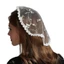 KIN Ren Veil Nhà nguyện Công giáo Mantilla Thêu Thánh Lễ Camellia Khăn choàng ngắn Mạng che mặt