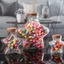 Chai thủy tinh DWEL Origami Stars, Chai chúc hình ngôi sao thủ công, Lọ thủy tinh sáng tạo tại nhà