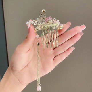 Lược Kẹp Tóc Phối Tua Rua Phong Cách Trung Hoa Độc Đáo