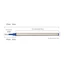 GAVESTO 10 CÁI Bút bi lăn, Viết mượt mà Mực gel Fine Point nạp lại, Đồ dùng gia đình 0.5mm Gel Ink Journaling