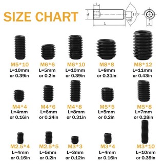 300 Ốc Lục Giác Nhiều Kích Cỡ 2 5 3 4 5 6 8mm