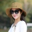 Mũ xô IAPPORTUNIA, Mũ chống nắng mùa hè chống tia cực tím chống nước, Mũ Panama vành rộng có thể gập lại màu trơn