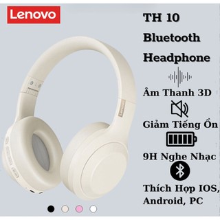 Tai Nghe Bluetooth Lenovo TH10 Âm Thanh HiFi stereo Giảm Tiếng Ồn Chống Thấm Nước Có Micro Phù Hợp Cho Android iOS PC