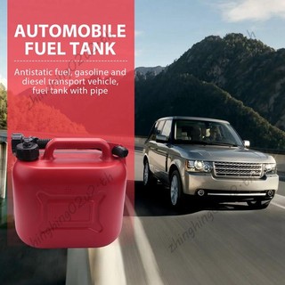 Bình Nhiên Liệu Ô Tô 5L Có Thể Dự Phòng Nhựa Xăng Gas Hộp Đựng Nhiên Liệu Chống Tĩnh Điện Có Ống Cho Xe Du Lịch