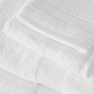 Bộ 4 Khăn Tắm Khách Sạn Cao Cấp Homemark, 100% Cotton Màu Trắng, Dày Dặn, Mềm Mại, Thấm Hút Tốt