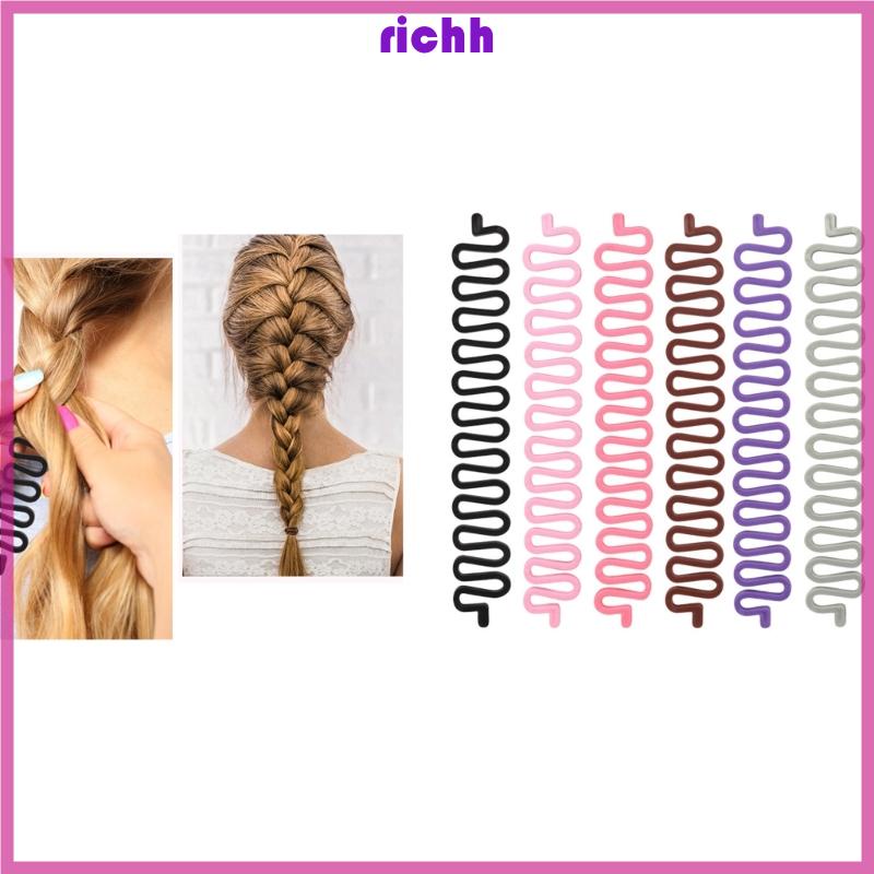 Richh Dụng Cụ Tết Tóc Tạo Kiểu Đơn Giản Hợp Thời Trang