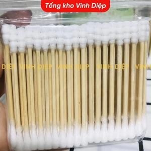 Tăm Bông Cán Gỗ Orchid Người Lớn và Trẻ em Xuất Hàn 100 que - Tổng Kho Vinh Diệp