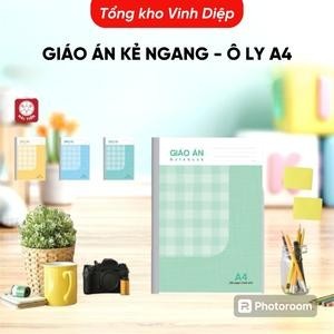 Sổ giáo án kẻ ngang và ô ly khổ A4 120 trang